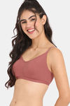 Zivame Everyday Double Layered Non Wired 3/4th Coverage T-Shirt Bra - Faded Rose — thumbnail 3